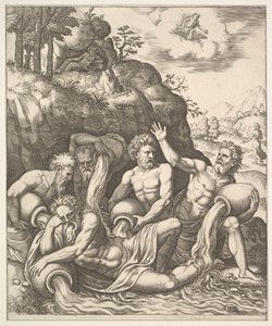 River Gods Consoling Peneus for the Loss of his Daughter, Daphne by Master of the Die