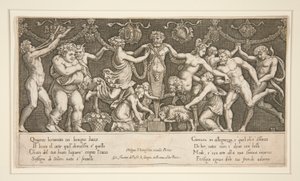 Sacrifice to Priapus by Master of the Die