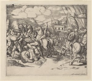 The Victory of Scipio over Syphax by Master of the Die