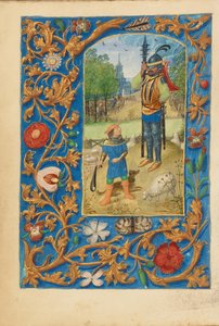 David and Goliath by Master of the Dresden Prayer Book