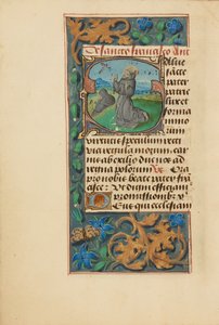 Initial S: The Stigmatization of Saint Francis by Master of the Dresden Prayer Book
