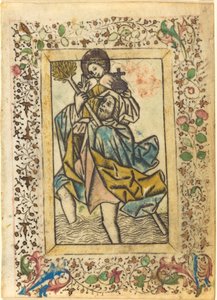 Saint Christopher by Master of the Dutuit Mount of Olives