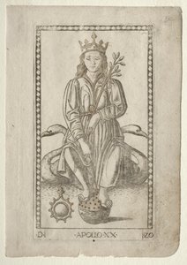 Apollo (from the Tarocchi, series D: Apollo and the Muses, #20) by Master of the E Series Tarocchi