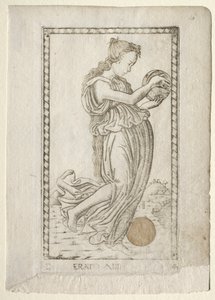 Erato (lyric and love poetry) (from the Tarocchi series D: Apollo and the Muses, #14) by Master of the E Series Tarocchi