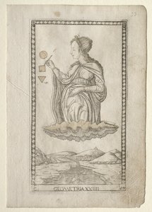 Geometry (from the Tarocchi, series C: Liberal Arts, #24) by Master of the E Series Tarocchi