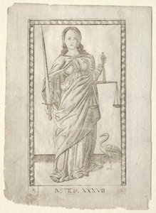 Justice (from the Tarocchi, series B: Cosmic Principles & Virtues, #37)
