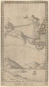 Moon by Master of the E Series Tarocchi