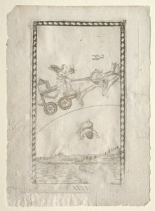 Sun (from the Tarocchi, series A: Firmaments of the Universe, #44) by Master of the E Series Tarocchi
