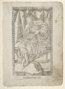 The Emperor (from the Tarocchi, series E: Conditions of Man, #9) by Master of the E Series Tarocchi