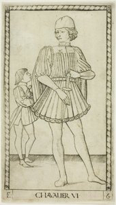 The Knight, plate six from The Ranks and Conditions of Men by Master of the E Series Tarocchi