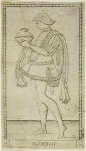 The Servant, Plate Two from The Ranks and Conditions of Men by Master of the E Series Tarocchi