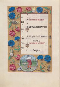 Hours of Queen Isabella the Catholic, Queen of Spain: Fol. 11v, October by Master of the First Prayerbook of Maximillian