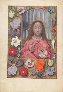 Hours of Queen Isabella the Catholic, Queen of Spain: Fol. 14v, Salvator Mundi, c. 1500 by Master of the First Prayerbook of Maximillian