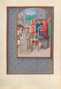 Hours of Queen Isabella the Catholic, Queen of Spain: Fol. 187v, St. Anthony of Padua by Master of the First Prayerbook of Maximillian