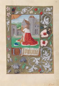 Hours of Queen Isabella the Catholic, Queen of Spain: Fol. 200r, David