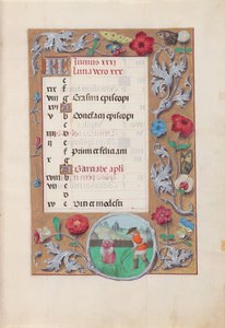 Hours of Queen Isabella the Catholic, Queen of Spain: Fol. 7r, June by Master of the First Prayerbook of Maximillian