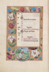 Hours of Queen Isabella the Catholic, Queen of Spain: Fol. 7v, June, c. 1500 by Master of the First Prayerbook of Maximillian