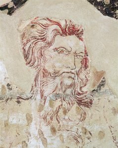 Detail of St Onuphrius and Scene from His Life by Master of the Fogg Pieta