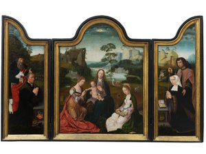 Virgin and Child with St. Catherine and St. Barbara, c.1520-25