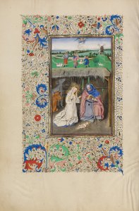 The Nativity and The Annunciation to the Shepherds by Master of the Llangattock Hours