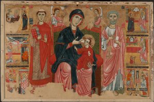 Virgin and Child Enthroned with Saints Leonard and Peter and Scenes from the Life of Saint Peter