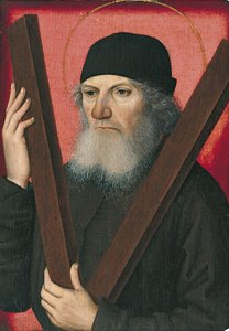 Portrait of a Man as Saint Andrew by Master of the Magdalen Legend