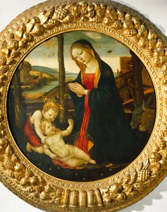 Madonna and Child with St. John by Master of the Miller Tondo (attr. to)