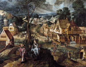 Flight to Egypt by Master of the Prodigal Son