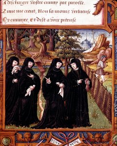 Representation of the Queen of Navarre Margaret of Angoulême Talking with Her Companions from 