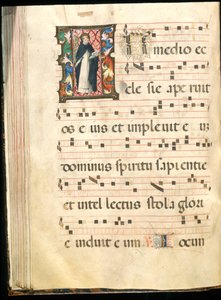 Folio from a Gradual, Late 15th Century by Master of the Saluces Hours (attr. to)