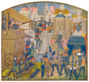 Siege Train, Fifteenth Century MS. Roy. 14 E. iv.