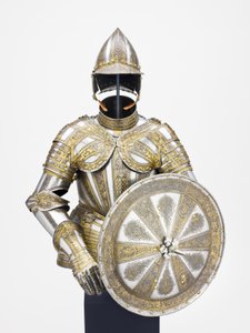 Half armour and targe for service on foot, c.1600 by Master of the sign of the