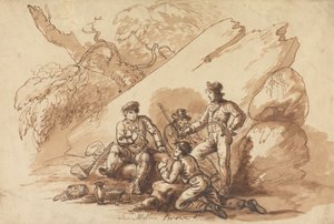 Workmen at Refreshment by Mather Brown