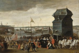 Queen Marie de Medici Disembarking in Antwerp