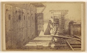 Cages Where Enslaved People Were Held by Mathew B. Brady