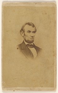 Engraving of Abraham Lincoln after a photograph by Mathew B. Brady
