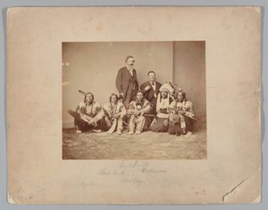General J. E. Smith and Indians by Mathew B. Brady