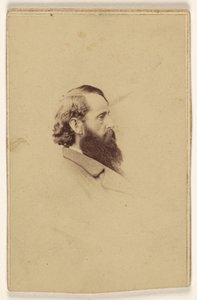 Unidentified long bearded man in profile