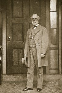 General Robert E. Lee Standing Outside His House in Richmond