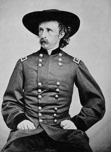 Portrait of General A. Custer (1839-1876)