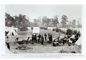 Yankee Headquarters, Camp Whinfield, 3rd May 1862 by Mathew B. Brady