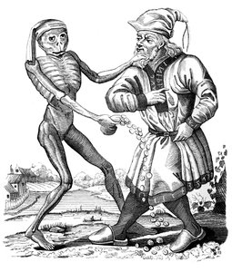 Death and the Jew, 17th century 1849 by Mathieu Marian