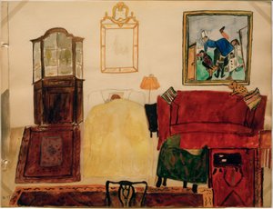 Mathilde Beckmann Sleeping in the Living Room by Mathilde Beckmann