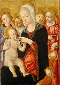 Madonna and Child with Angels and Cherubim, c. 1460-1465 by Matteo di Giovanni