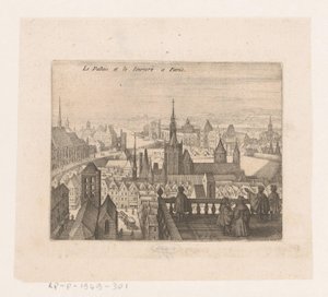View of Paris (Seven French Landscapes and Cityscapes) by Matthäus Merian (I)