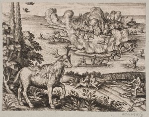 Here I Cannot Help but Consider the Very Wonderful Being, Which the Natives Call Mosse by Matthäus Merian d.Æ.