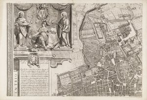Map of Rome. Upper Left Part by Matthaus Greuter