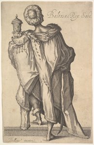 Balthasar, after figure in The Adoration of the Magi by Jacques Bellange
