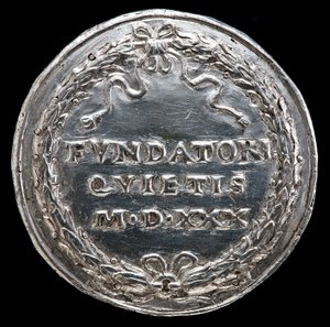 Inscription in a Wreath [reverse], 1530 by Matthes Gebel