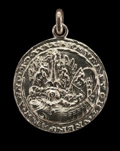 Shield, Cuirass, Casque, and Crest [reverse], 1541 by Matthes Gebel